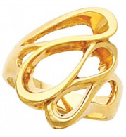 14K Yellow Freeform Ring - 550337129P