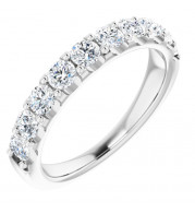 14K White 1 CTW Diamond Anniversary Band - 123041612P