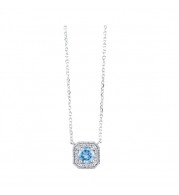 Gems One 10Kt White Gold Diamond (1/20 Ctw) Pendant - PD10724-1WSCB