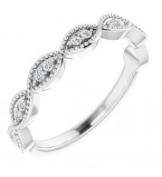 14K White 1/8 CTW Diamond Anniversary Band - 123656600P