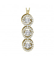 Gems One 14KT Yellow Gold & Diamond Rhythm Of Love Neckwear Pendant  - 1 ctw - ROL1012-4YC