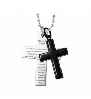 Gems One Steel Cross Fash Pend - AMS1075-ST