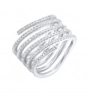 Gems One 14Kt White Gold Diamond (3/4Ctw) Ring - RG11800-4WSC