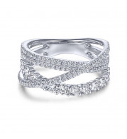 Gabriel & Co. 14k White Gold Lusso Diamond Ring - LR51499W45JJ