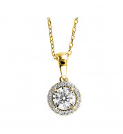 Gems One 14Kt Yellow Gold Diamond (1/4Ctw) Pendant - PD32685-4YD