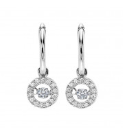 Gems One 14KT White Gold & Diamonds Stunning Fashion Earrings - 1/3 ctw - ROL1026-4WDPKS