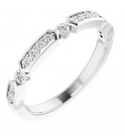 14K White 1/5 CTW Diamond Anniversary Band - 652290601P