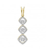 Gems One 14KT Yellow Gold & Diamond Rhythm Of Love Neckwear Pendant  - 1/2 ctw - ROL1063-4YC