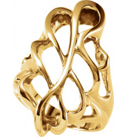 14K Yellow Freeform Ring - 550637113P