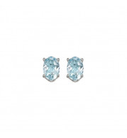 Gems One 14Kt White Gold Aquamarine (7/8 Ctw) Earring - EAO54-4W
