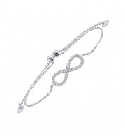 Gems One Silver Cubic Zirconia Bracelet - FB1178-SS