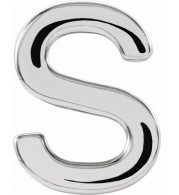 14K White Single Initial S Earring - 86800209P