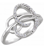 14K White 1/6 CTW Diamond Ring - 1227146000P