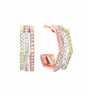 Gems One 14Kt White Yellow Rose Gold Diamond (1/2Ctw) Earring - ER10662-4WYPSC