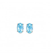 Gems One 14Kt White Gold Blue Topaz (1/2 Ctw) Earring - EBO53-4W