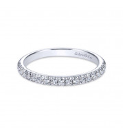 Gabriel & Co. 14k White Gold Contemporary Diamond Wedding Band - WB6872W44JJ