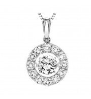 Gems One 14KT White Gold & Diamond Rhythm Of Love Neckwear Pendant  - 1-1/2 ctw - ROL1149-4WC