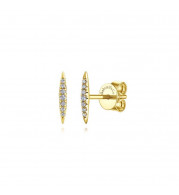 Gabriel & Co. 14k Yellow Gold Kaslique Diamond Stud Earrings - EG13083Y45JJ