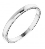14K White 2 mm Sculptural-Inspired Band Size 7 - 51593101P