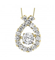 Gems One 14KT Yellow Gold & Diamond Rhythm Of Love Neckwear Pendant  - 1/2 ctw - ROL1003-4YC