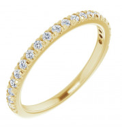 14K Yellow 1/4 CTW Diamond French-Set Anniversary Band - 1238836001P