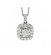 Gems One 14Kt White Gold Diamond (1/2Ctw) Pendant - FP1422/50-4WC