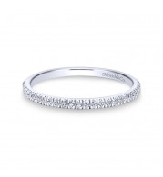 Gabriel & Co. 14k White Gold Contemporary Curved Wedding Band - WB7224W44JJ