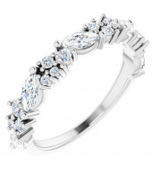 14K White 7/8 CTW Diamond Anniversary Band - 123916600P