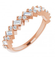 14K Rose 3/8 CTW Diamond Anniversary Band - 123647602P