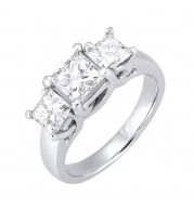 Gems One 14Kt White Gold Diamond (1/3Ctw) Ring - RG73338-4WC