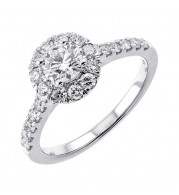 Gems One 14Kt White Gold Diamond(1Ctw) Ring - RG70628-4WC