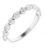14K White 1/4 CTW Diamond Anniversary Band - 123175600P