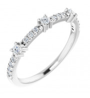 14K White 1/5 CTW Diamond Anniversary Band - 1241016000P
