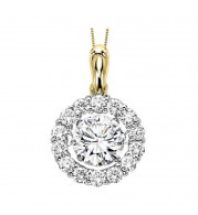 Gems One 14KT Yellow Gold & Diamond Rhythm Of Love Neckwear Pendant  - 1-1/4 ctw - ROL1044-4YC