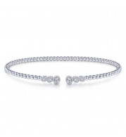 Gabriel & Co. 14k White Gold Bujukan Diamond Bangle Bracelet - BG4120-65W45JJ