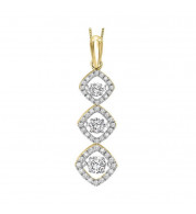 Gems One 14KT Yellow Gold & Diamond Rhythm Of Love Neckwear Pendant  - 1 ctw - ROL1064-4YC