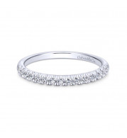 Gabriel & Co. 14k White Gold Contemporary Anniversary Wedding Band - WB10907W44JJ