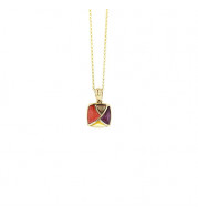 Kabana 14k Yellow Gold Mother of Pearl Inlay Pendant