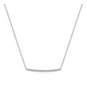 Gabriel & Co. 14k White Gold Lusso Diamond Necklace - NK5986W45JJ