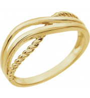 14K Yellow Criss-Cross Ring - 861531001P