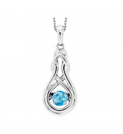 Gems One Silver (SLV 995) Rhythm Of Love Neckwear Pendant - ROL1238CRB