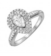 Gems One 14Kt White Gold Diamond(3/4Ctw) Ring - RG58651-4WB
