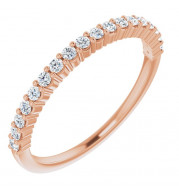 14K Rose 1/4 CTW Diamond Anniversary Band - 12287760026P