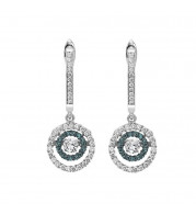 Gems One 14KT White Gold & Diamond Rhythm Of Love Fashion Earrings  - 1/2 ctw - ROL2013-4WCBL