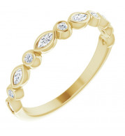 14K Yellow 1/4 CTW Diamond Anniversary Band - 123175601P
