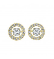 Gems One 14KT Yellow Gold & Diamond Rhythm Of Love Fashion Earrings  - 1/2 ctw - ROL1208-4YC