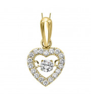 Gems One 14KT Yellow Gold & Diamond Rhythm Of Love Neckwear Pendant  - 1/5 ctw - ROL1021-4YC