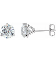 14K White 1/2 CTW Diamond Stud Earrings - 6623360117P