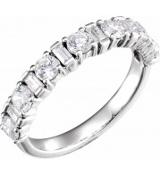 14K White 1 1/8 CTW Diamond Anniversary Band - 653087601P