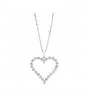 Gems One 14Kt White Gold Diamond (1/2Ctw) Pendant - PD10414-4WF